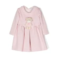 monnalisa robe évasée teddy bear - rose