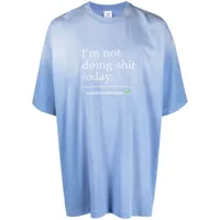 vetements t-shirt à imprimé graphique - bleu
