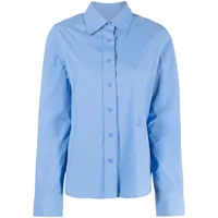 closed chemise en chambray à logo brodé - bleu