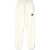 off-white pantalon de jogging en coton à imprimé ow - blanc