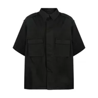 heron preston chemise en coton à manches courtes - noir