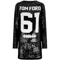 tom ford robe courte 61 sequins - noir