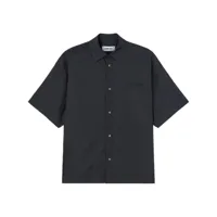 ambush chemise en coton à patch logo - noir