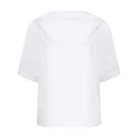 toteme t-shirt à encolure bateau - blanc