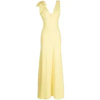 bambah robe longue à détail de nœud - jaune