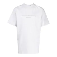 alexander wang t-shirt pailleté à logo en relief - gris