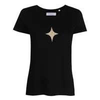 madison.maison t-shirt en jersey à étoile imprimée - noir