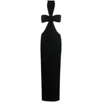 mônot robe longue à découpes - noir