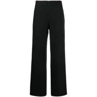 sandro pantalon de tailleur à coupe ample - noir