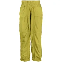 five cm pantalon droit à taille élastiquée - vert