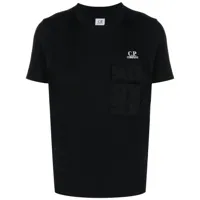 c.p. company t-shirt en coton à logo imprimé - noir
