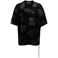 mastermind japan t-shirt à imprimé tête de mort - noir