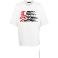 mastermind japan t-shirt en coton à imprimé graphique - blanc