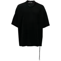 mastermind japan t-shirt à motif en intarsia - noir