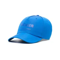 alexander mcqueen casquette à logo imprimé - bleu