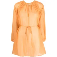manebi robe minorca en soie mélangée - orange