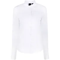 pinko chemise en coton à col pointu - blanc