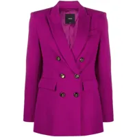 pinko blazer croisé à col v - violet
