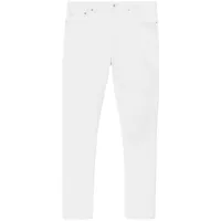 burberry jean slim à taille moyenne - blanc