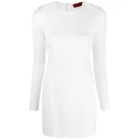 missoni robe courte en crochet à motif zig-zag - blanc