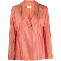 romeo gigli pre-owned veste en taffetas à simple boutonnage (années 1990) - orange