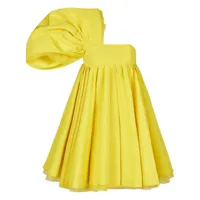 nina ricci robe asymétrique à une épaule - jaune