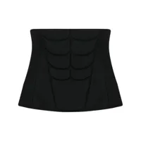natasha zinko corset à empiècements contrastants - noir