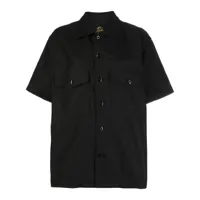 needles chemise en coton à poches à rabat - noir