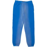 purple brand pantalon de jogging à logo appliqué - bleu