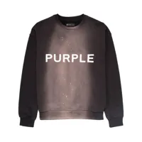 purple brand sweat à logo imprimé - noir