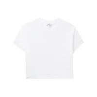agolde t-shirt crop en coton - blanc