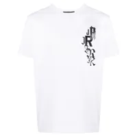 john richmond t-shirt harold à logo imprimé - blanc