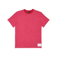 purple brand logo-patch cotton t-shirt - rouge