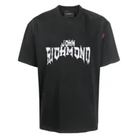 john richmond t-shirt à logo imprimé - gris