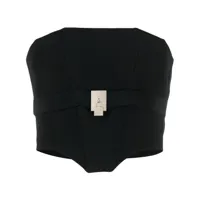 john richmond corset kassam à détail de cadenas - noir