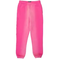 purple brand pantalon de jogging à logo appliqué - rose