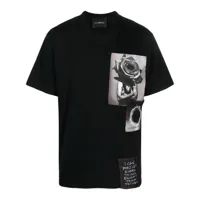 john richmond t-shirt jimo à imprimé photographique - noir