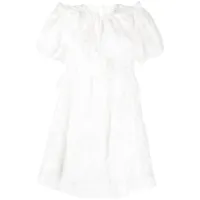 b+ab robe courte à volants - blanc