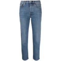 jeanerica jean court à taille haute - bleu