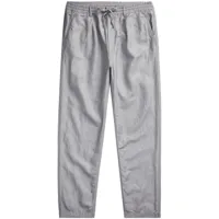 polo ralph lauren pantalon droit à lien de resserrage - gris