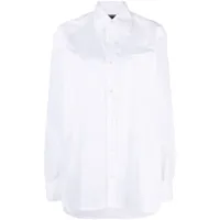 10 corso como chemise en coton à manches longues - blanc