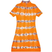diesel robe courte m-zafora à imprimé tie dye - orange