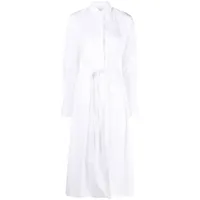 patou robe-chemise en coton - blanc