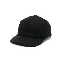 patou casquette feutrée à logo brodé - noir