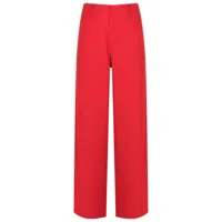 uma | raquel davidowicz pantalon ample à taille mi-haute - rouge