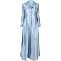 baruni robe longue kayra à manches détachables - bleu