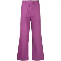 bode pantalon de jogging en coton à coupe ample - violet