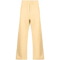 bode pantalon de jogging en coton à coupe ample - jaune