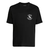 amiri t-shirt en coton à logo imprimé - noir