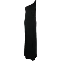 ralph lauren collection robe longue à une épaule - noir